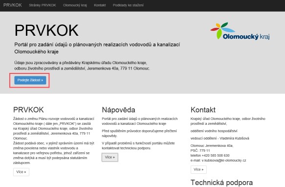 Podejte žádost